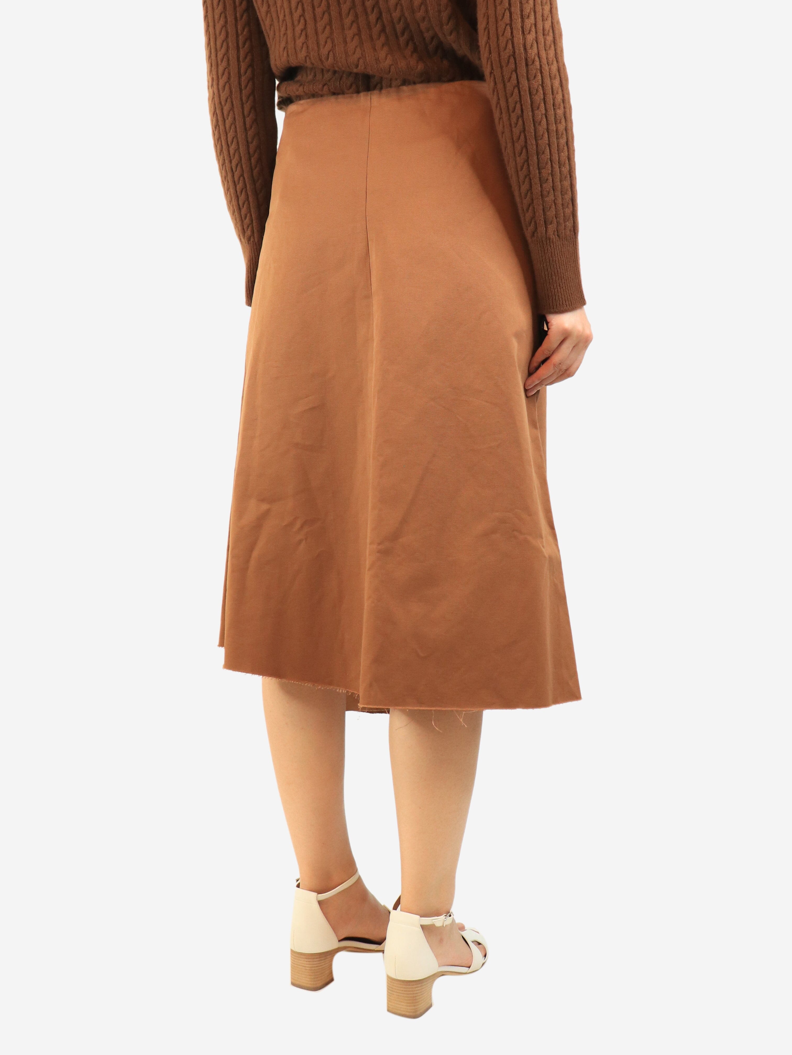 Brown A-line midi skirt - size UK 10 Skirts Marni 