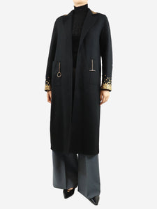 Louise Kennedy Black Sabira longline coat - size M