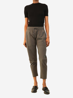Grey drawstring trousers - size S