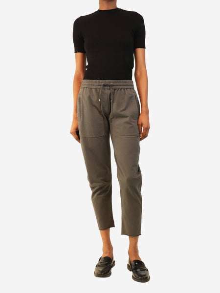 Grey drawstring trousers - size S alternate image