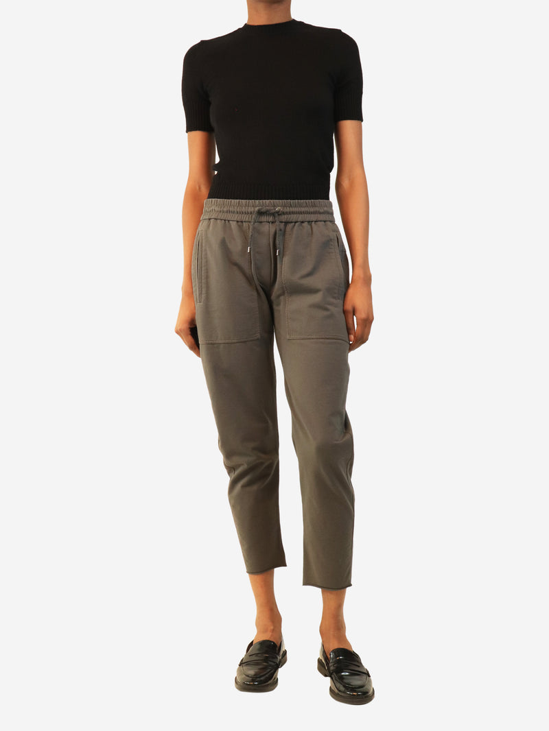 Grey drawstring trousers - size S