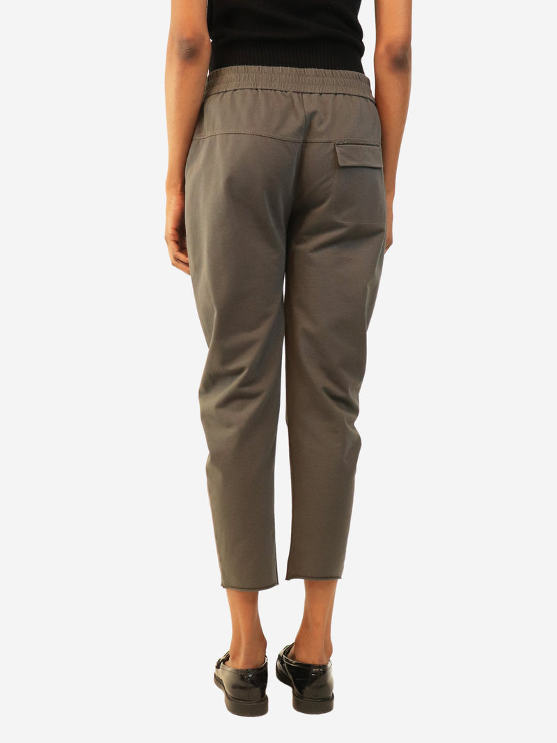 Grey drawstring trousers - size S