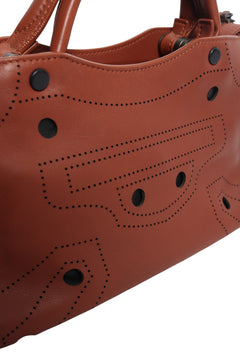 Brown mini City bag
