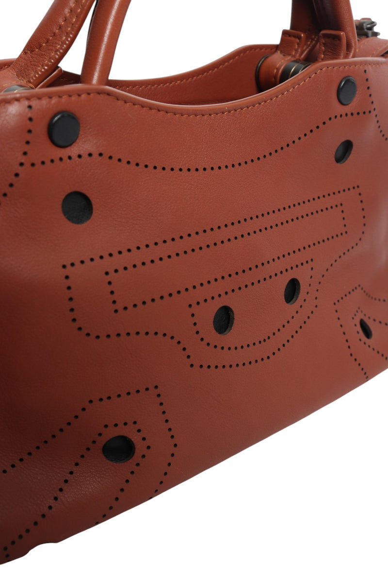 Brown mini City bag
