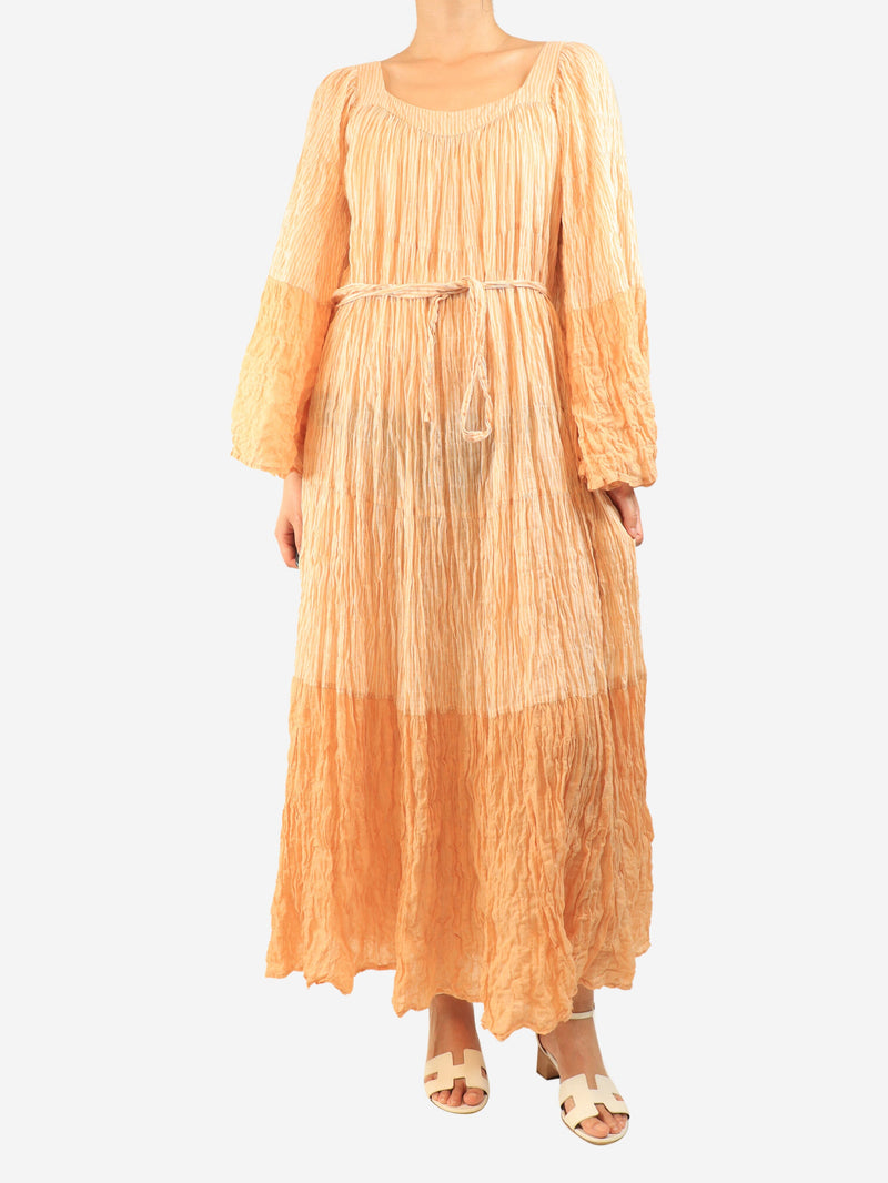 Orange striped cotton-blend maxi dress - size M Dresses Lisa Marie Fernandez 