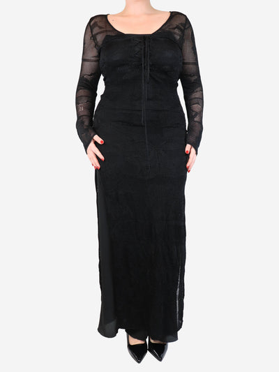 Black lurex beach cover-up - size L Beachwear Melissa Odabash 