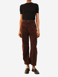 Chocolate Hazal corduroy jeans - size UK 6