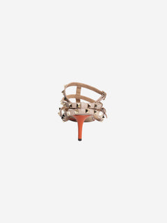 Orange Rockstud kitten heels - size EU 38 Heels Valentino 