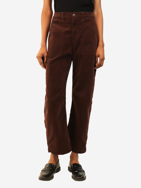 Chocolate Hazal corduroy jeans - size UK 6 product image