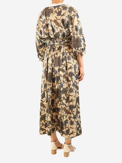 Multicolour printed maxi dress - size L Dresses Wiggy Kit 