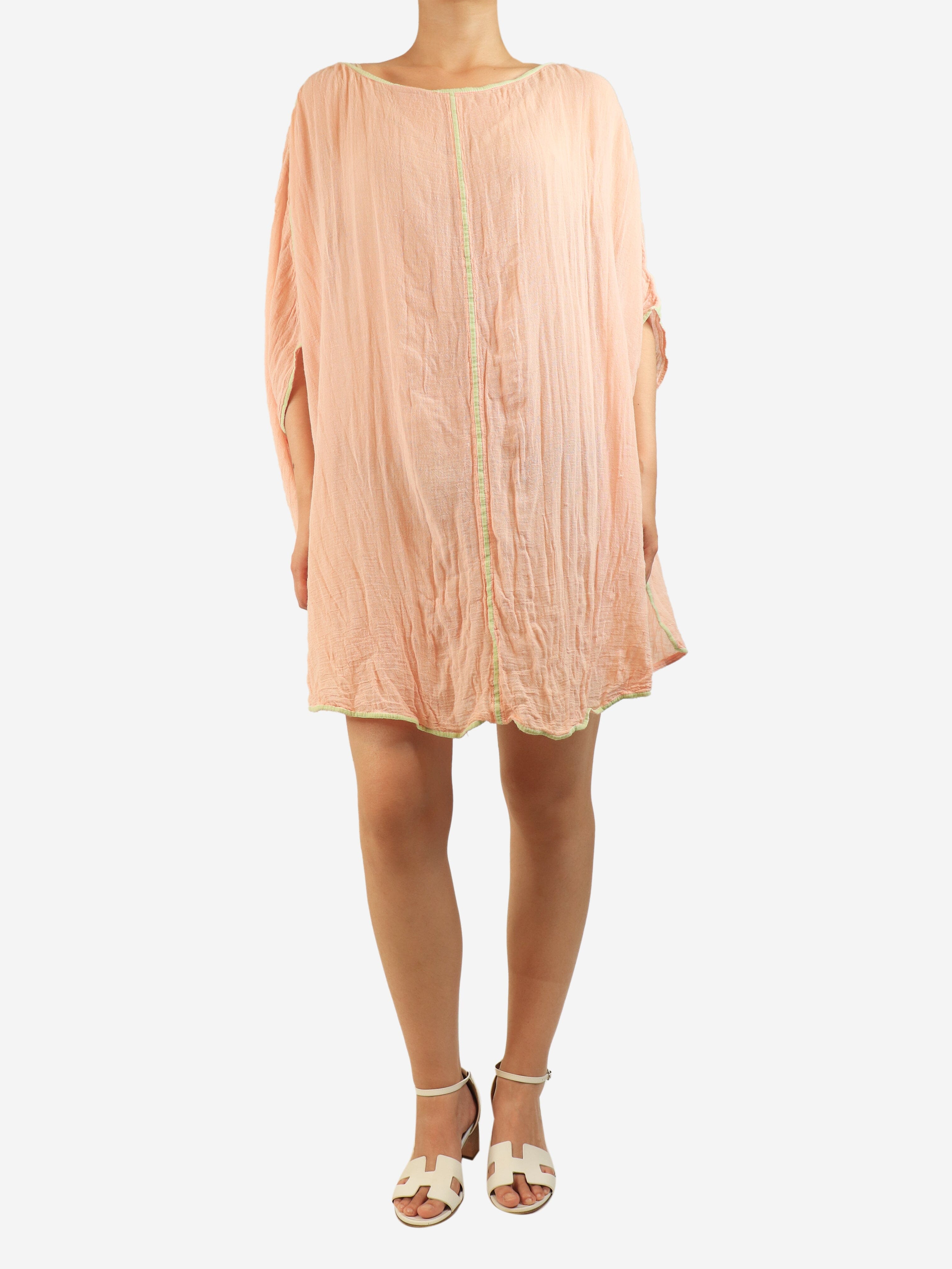 Peach short kaftan - One size Beachwear Ambas 
