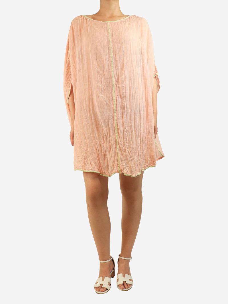 Peach short kaftan - One size Beachwear Ambas 