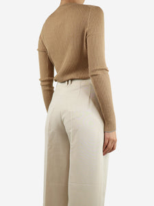 Gabriela Hearst Neutral ribbed jumper - size M