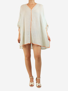 Pale blue short kaftan - One size Beachwear Ambas 