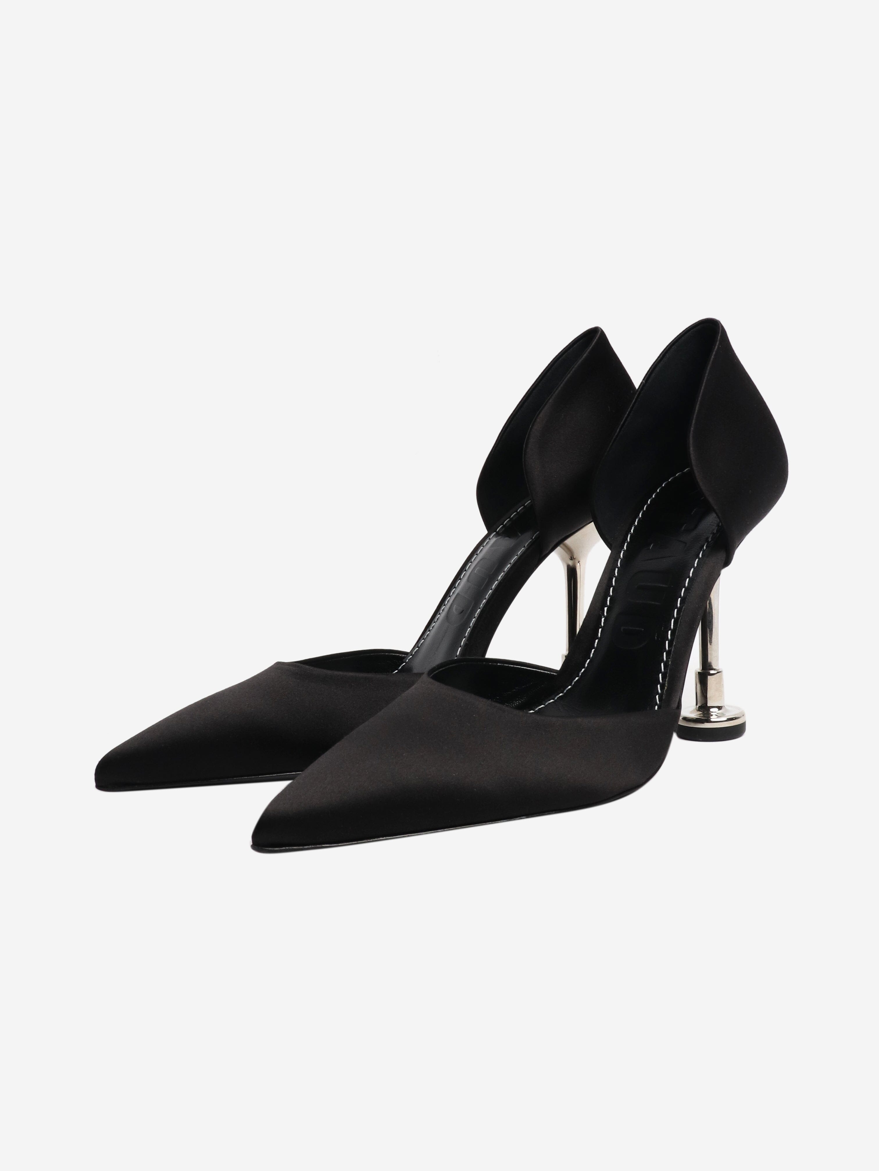 Black satin heels - size EU 39 Heels Staud 