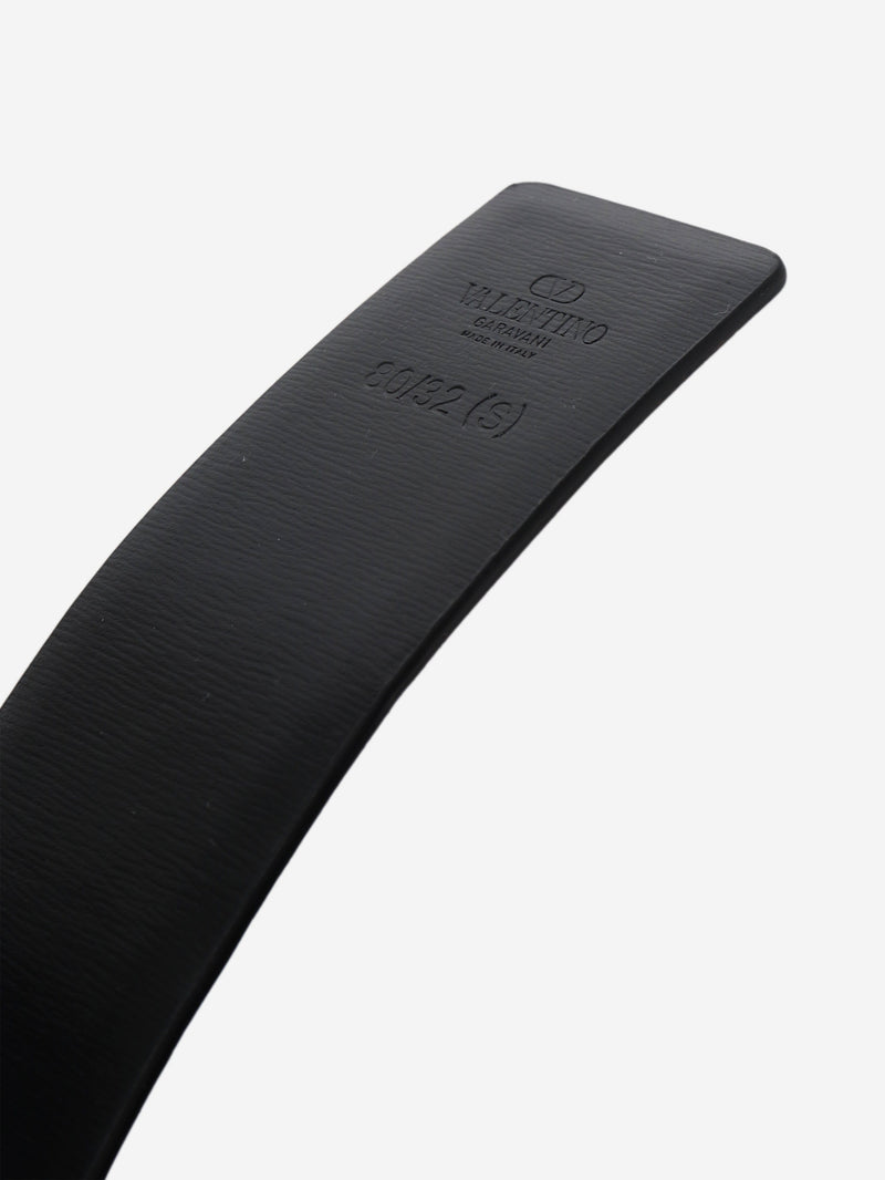 Black VLogo leather belt - size S Belts Valentino 