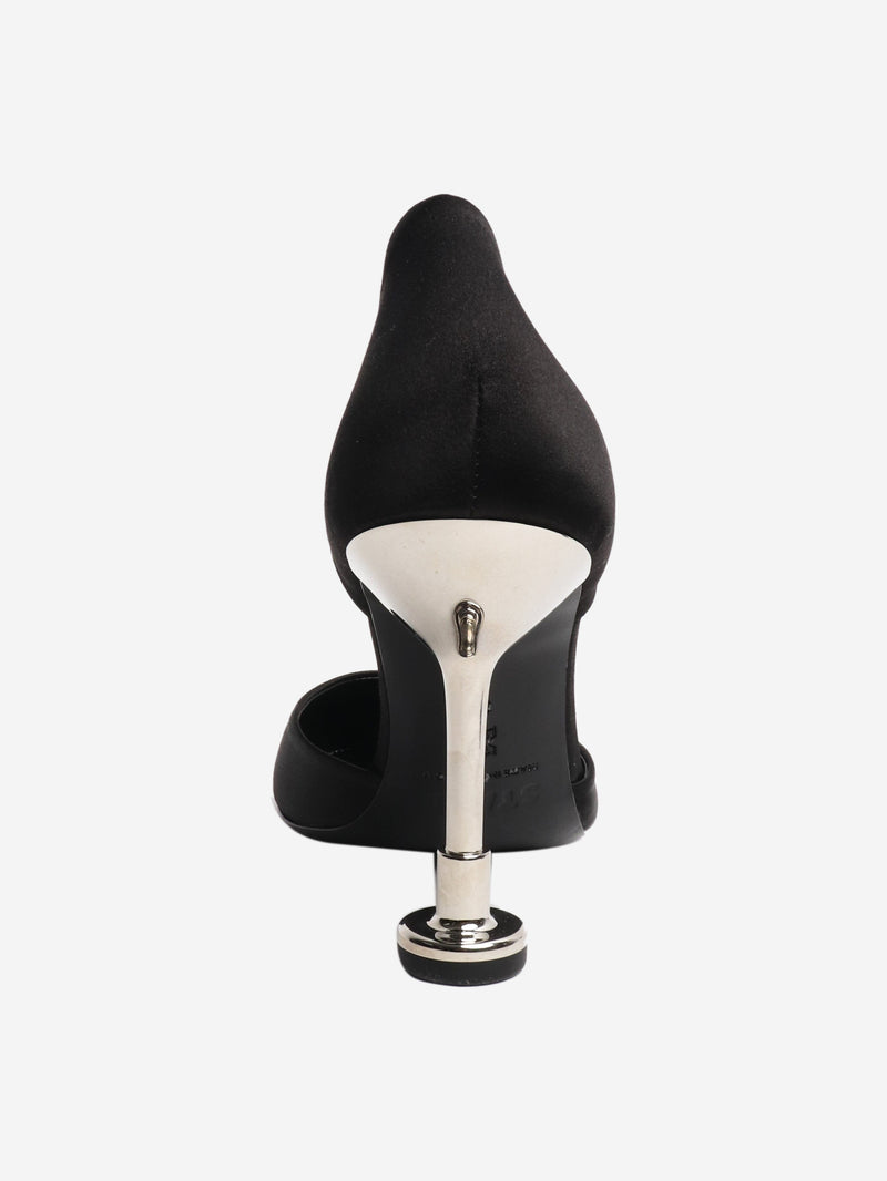 Black satin heels - size EU 39 Heels Staud 