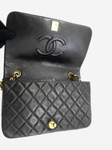 Chanel Black vintage 1989 lambskin Full Flap shoulder bag