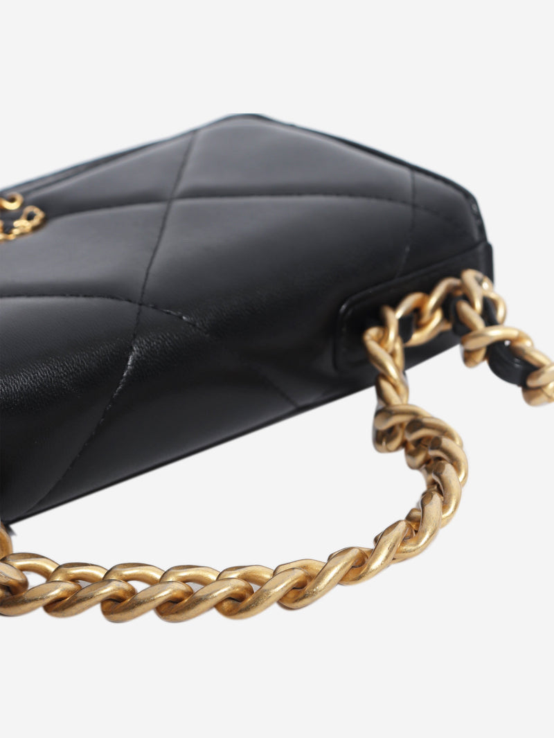 Black 19 Turnlock Wallet on Chain Cross-body bags Chanel 