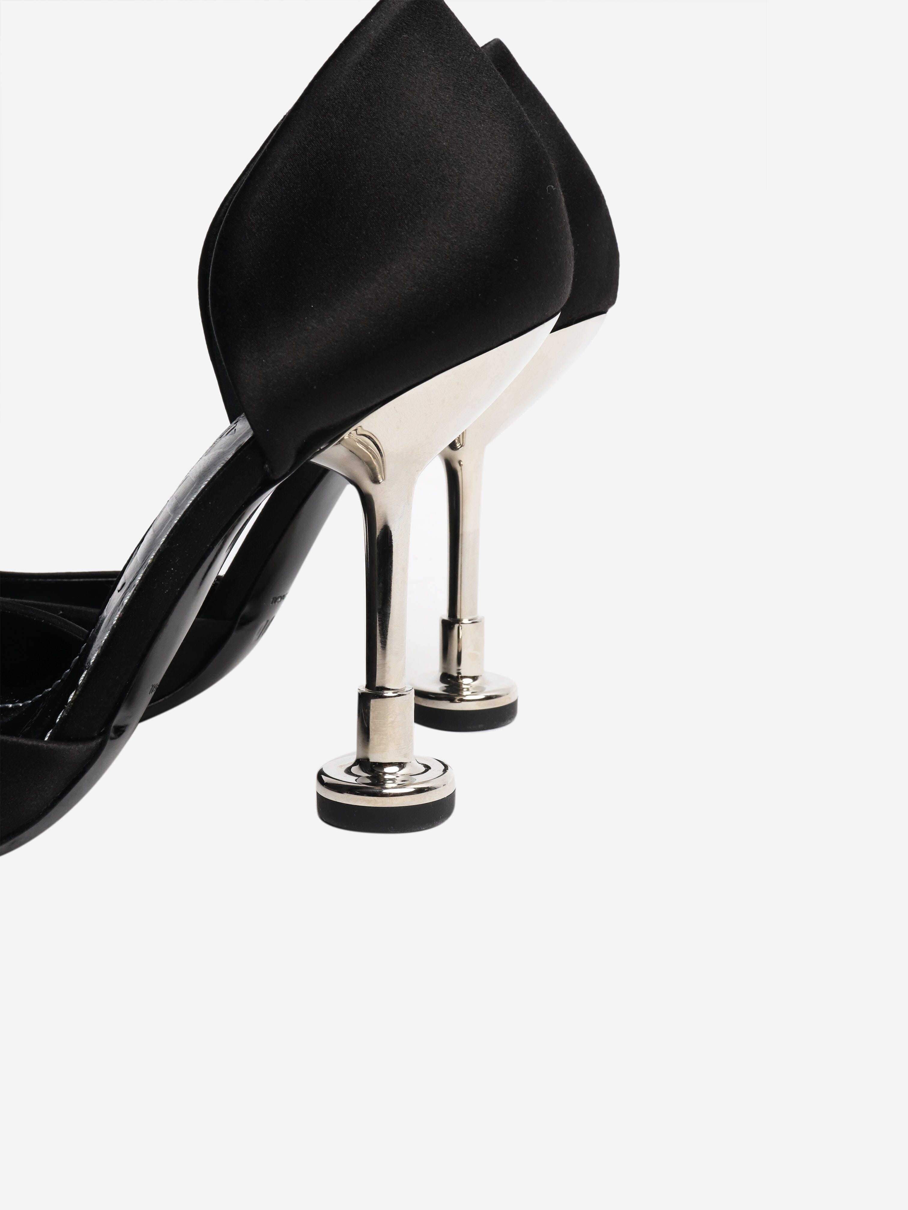 Black satin heels - size EU 39 Heels Staud 