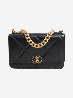 Black 19 Turnlock Wallet on Chain Cross-body bags Chanel 