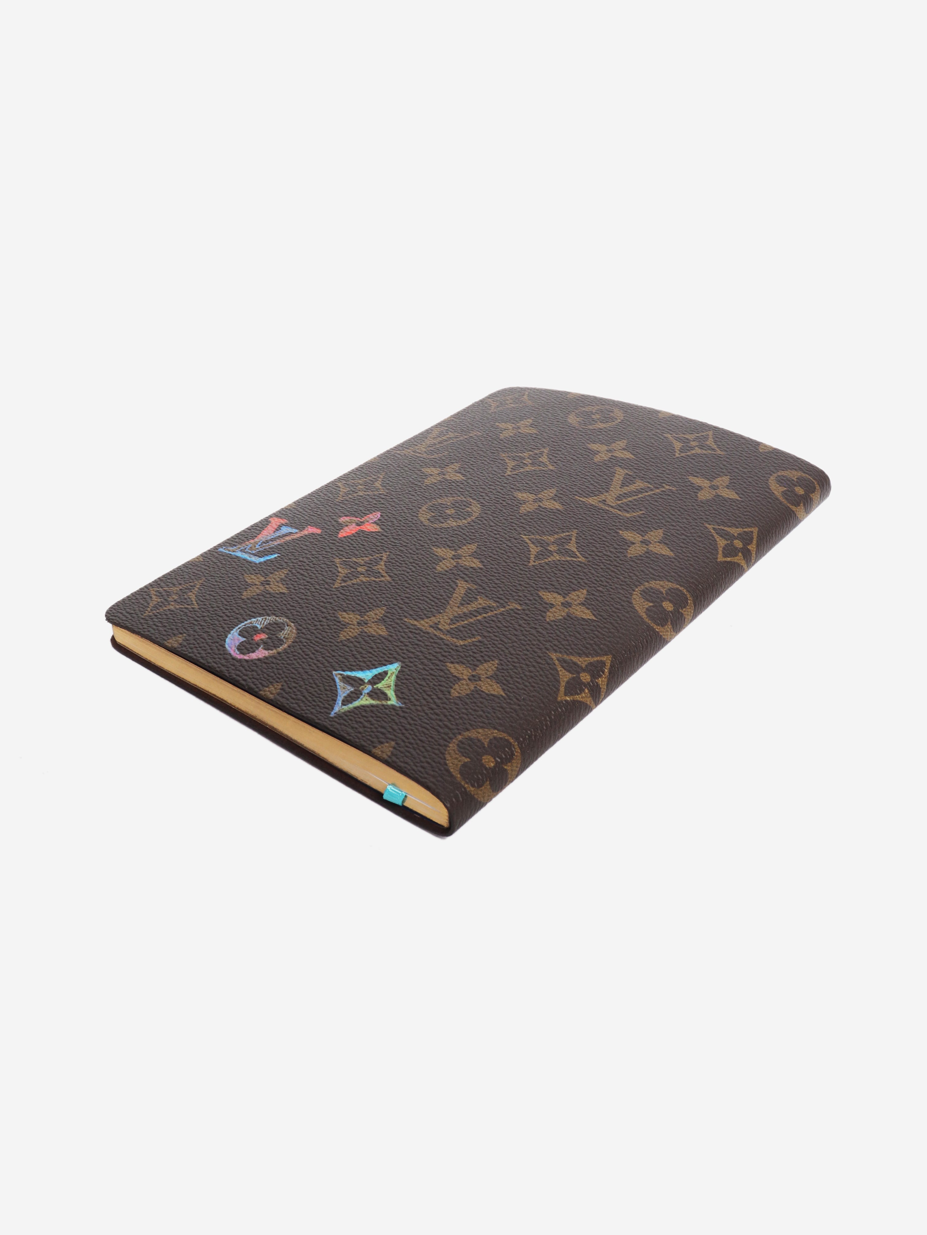 Brown Monogram A5 lined notebook