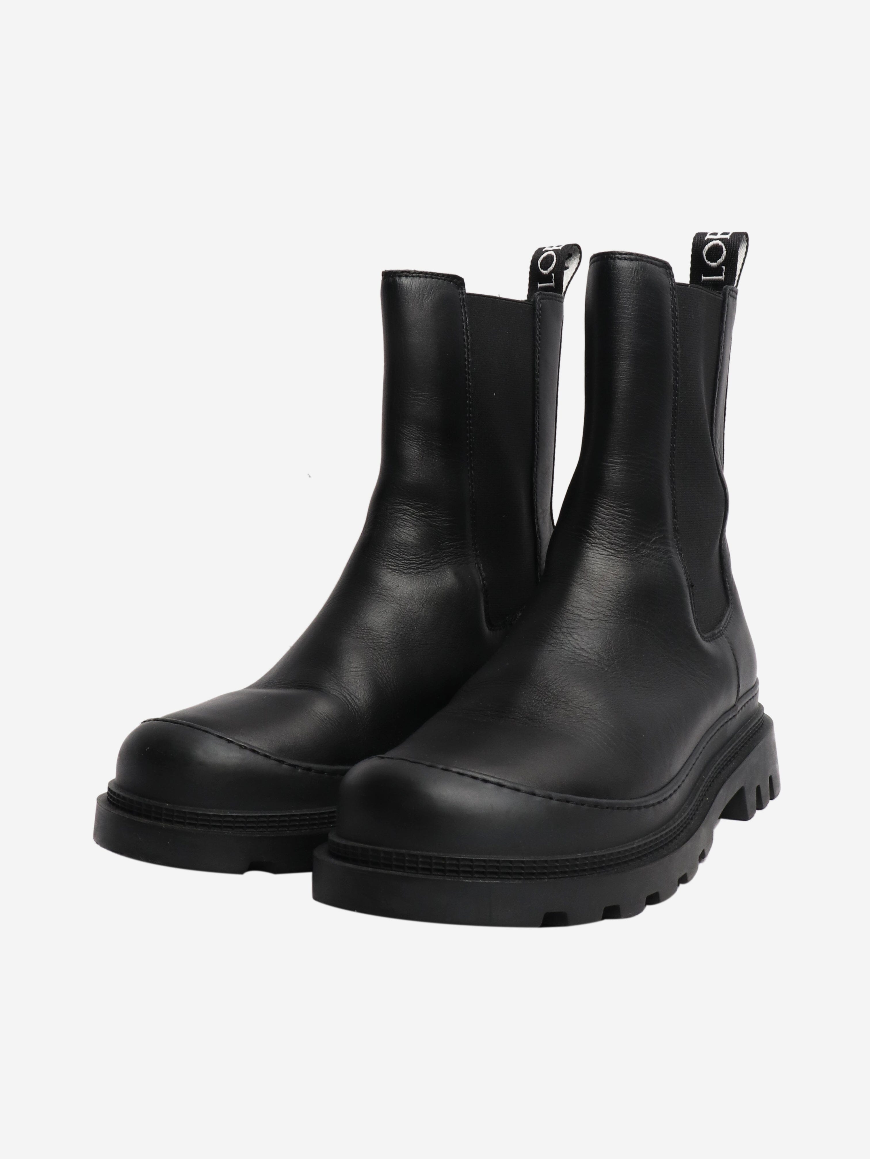 Black leather chelsea boots - size EU 37 (UK 4) Boots Loewe 
