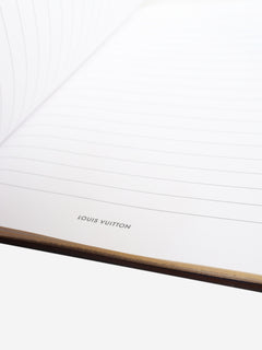 Brown Monogram A5 lined notebook