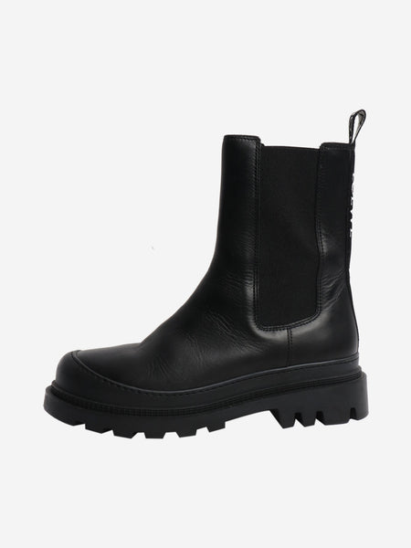 Black leather chelsea boots - size EU 37 (UK 4) product image
