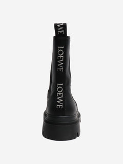 Black leather chelsea boots - size EU 37 (UK 4) Boots Loewe 