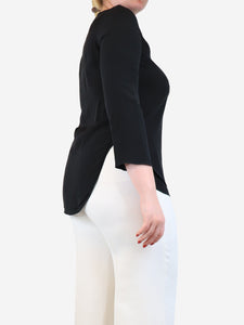 Chloe Black silk blouse - size UK 12
