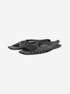 The Row Black Meera slingback sandals - size EU 40