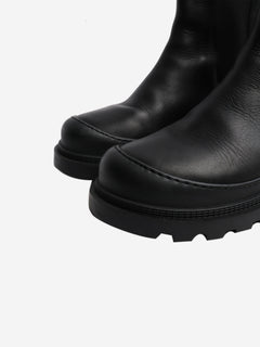 Black leather chelsea boots - size EU 37 (UK 4) Boots Loewe 