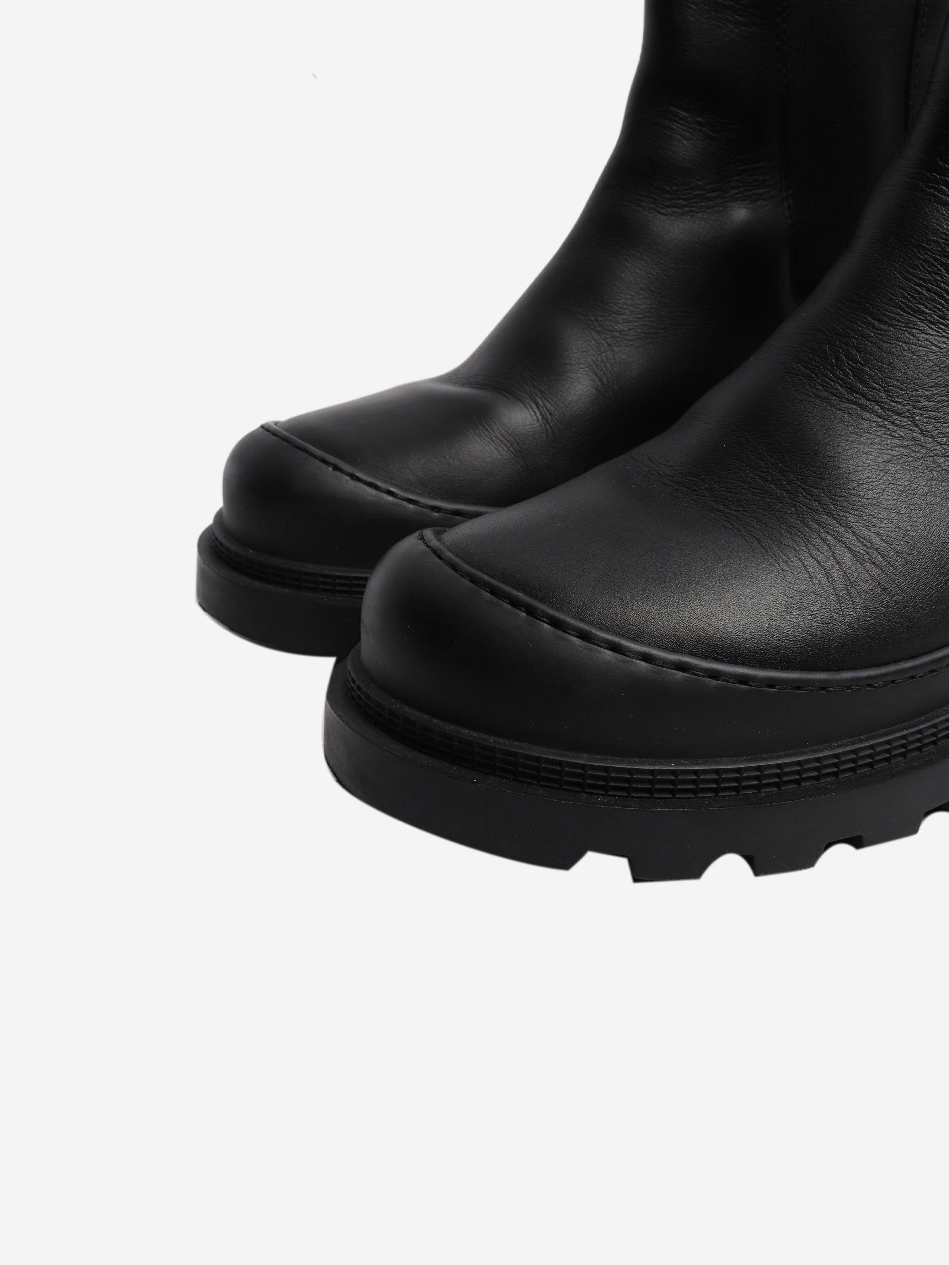 Black leather chelsea boots - size EU 37 (UK 4) Boots Loewe 