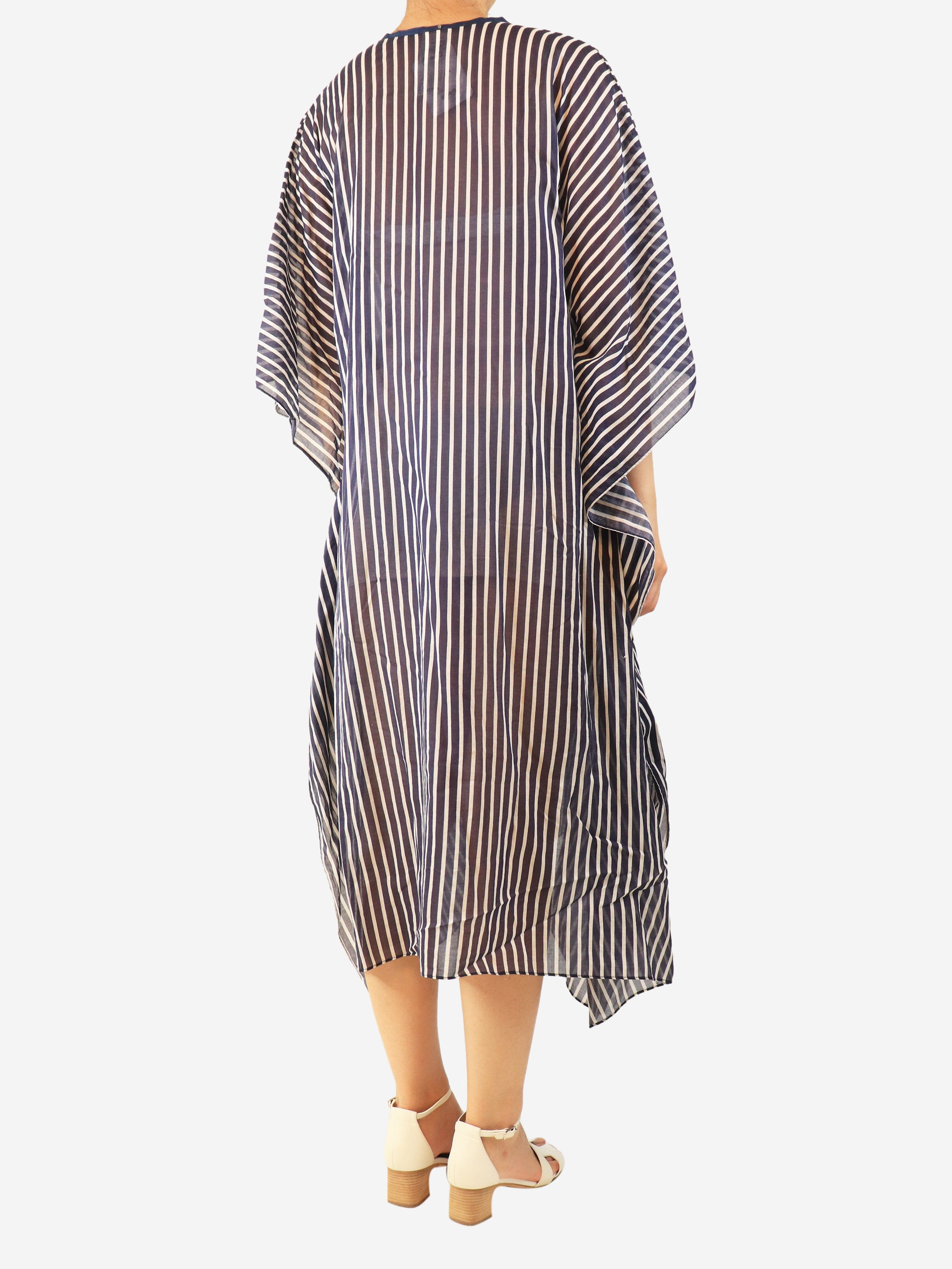 Navy striped cover-up - size M Beachwear Max Mara Leisure 