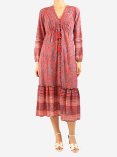 Red floral midi dress - size S Dresses Veronica Beard 