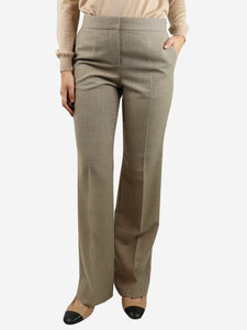 The Row Taupe wool trousers - size UK 8