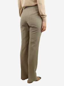 The Row Taupe wool trousers - size UK 8