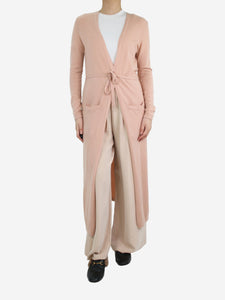 Theory Pink cashmere maxi cardigan - size M