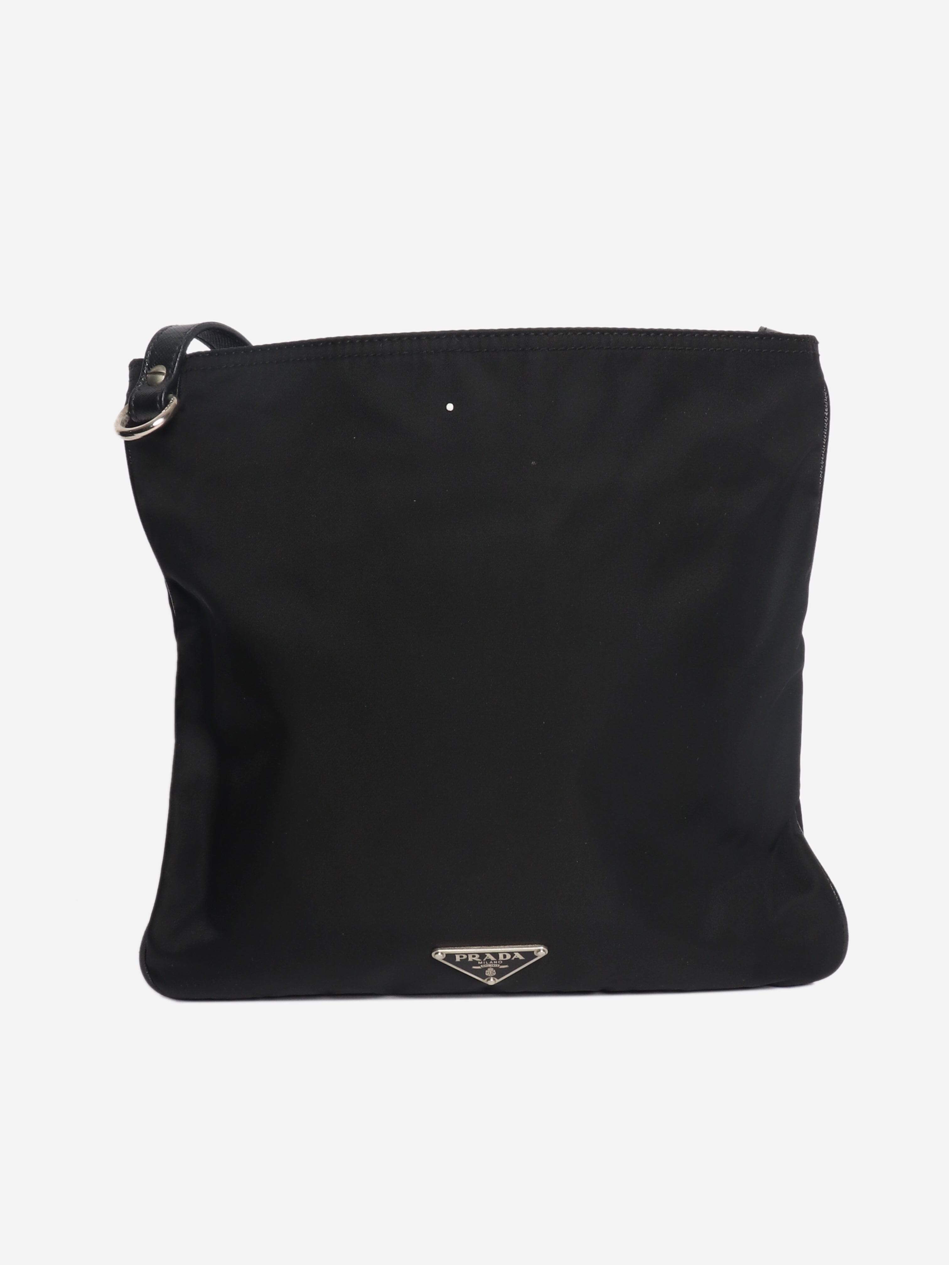 Black nylon patchwork cross body bag Cross-body Bags Prada 