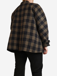 Brown check padded overshirt - size M Coats & Jackets Teder 