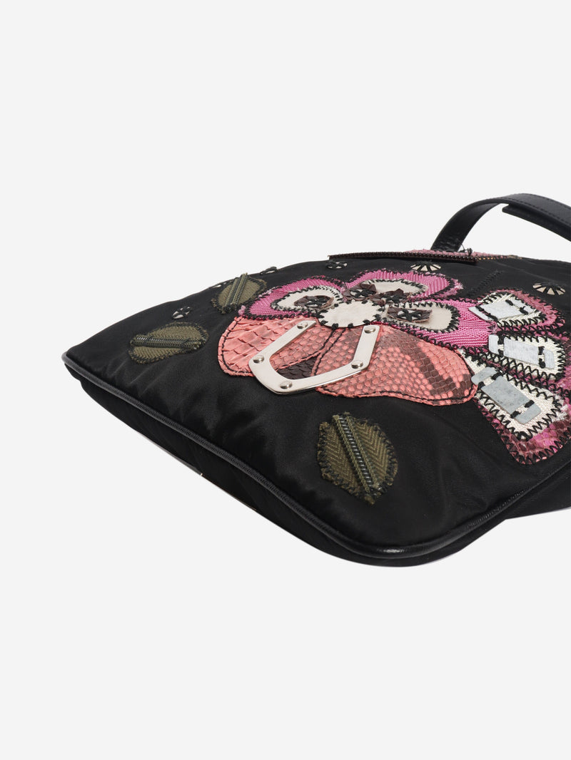 Black nylon patchwork cross body bag Cross-body Bags Prada 