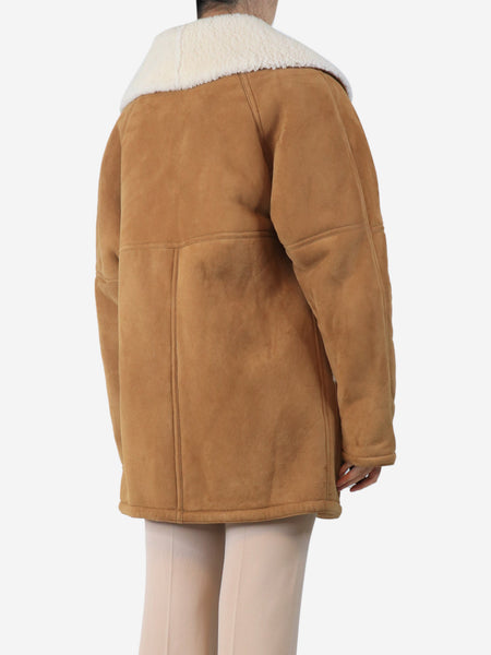 Brown shearling coat - size M alternate image