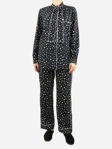 Dolce & Gabbana Black and white polka dot pyjama set - size UK 10