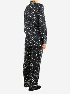 Dolce & Gabbana Black and white polka dot pyjama set - size UK 10