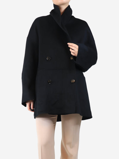 Black double-breasted cashmere jacket - size UK 10 Coats & Jackets Toteme 