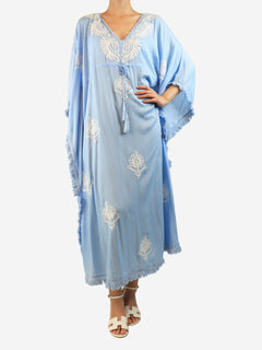 Light blue embroidered kaftan - One size Beachwear Melissa Odabash 