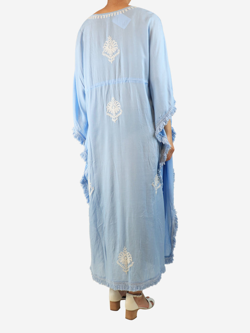 Light blue embroidered kaftan - One size Beachwear Melissa Odabash 