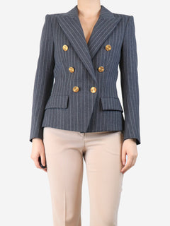 Grey pinstripe wool blazer - size UK 10 Coats & Jackets Alexandre Vauthier 