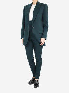 Isabel Marant Dark green wool blazer and trouser set - size UK 6
